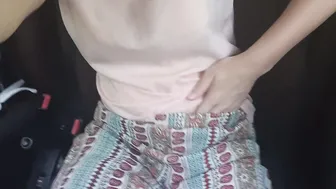 Exhibitionist Masturbates into the Vehicle and Pissing into Nature
