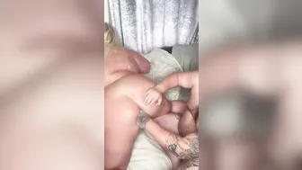 Chubby mom Takes Full Load into her Arse