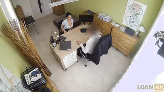 LOAN4K. Sensual bank executive fucks big tit sluts who needs extra cash