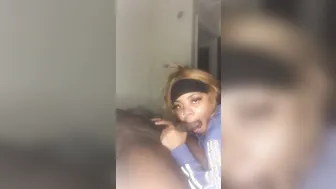 She Ate this big black dick