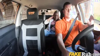 Blonde cougar Doesnt Learn Driving But Learns Rides - Cayla Lyons