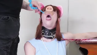 Degraded FETISH Pig Sub Eats her Doms Booty