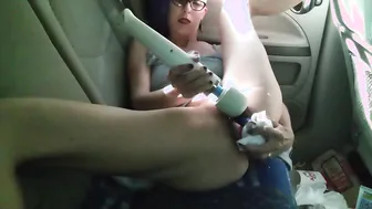 Masturbating into the Backseat of my Vehicle  Tiny Red Bull Can Gigantic Red Bull Can Huge Pink Double Cock