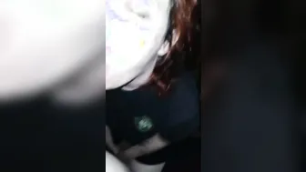 Sleepy Fiance Sneaks out of Bed to Gives Husbands Friend Sloppy Leaking Fellatio