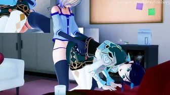 Venti(Female) let Femboy play with her body (Genshin Impact)