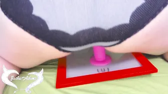 Fatty Beauty into Moms Lingerie Jump on Vibro Sex Toy