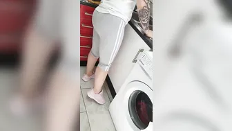 Step Cougar inside Pants Stuck inside Step Son Cock inside Kitchen Fucking until Cum