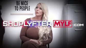 Gigantic Boobed Blonde Milf Bounces On Her Stepsons Rough Penis After He