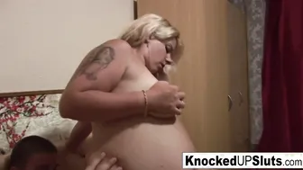 Pregnant Hoe Takes a Penis inside her Tight Vagina