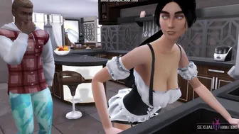 Maid Seduces House Owner to have Wild Sex with him - Sexsual babe Animations