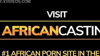 Real African Black Amateur Taking Facial like A champion