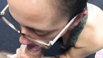 Morning Blow Job with Cum into Lingerie