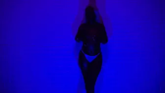 Lesbo Dancer Showing Off Cock and Dancing