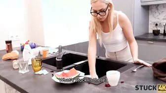 STUCK4K. Amazing charmer gotten into some trouble while washing
