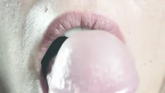 Close up Naughty Tongue Bj