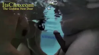Cock Blowing Sirens its Cleo  Annie Knight Milk Penis inside H20