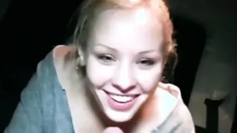 Amateur Bj and Facial. Turned On Blonde bimbos offer very Amazingly Hot Deep Throat Fellatio inside point of view