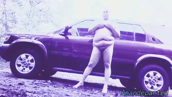 Redbone Skank Naked Public Photoshoot  Cum Suck