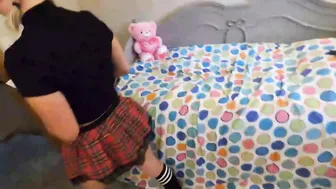 Daughter getting pounded by her stepdaddy while trying to got help with