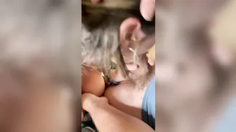 Beth give first Time Double HEAD to Stranger at a Hotel