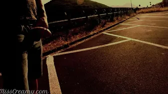 Penis flash chick caught me jerking off on street helped