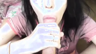 When the Housewife Leaves Early to Work her Roommate comes into to do her Job Morning fellatio