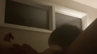 Ex-Wife Let’s Co-worker Slap her Jugs while Licking Fucking and Cumming inside her Vagina
