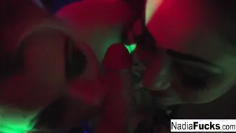 two Crazy Sexy Babes Suck a Dick inside Point of Watch