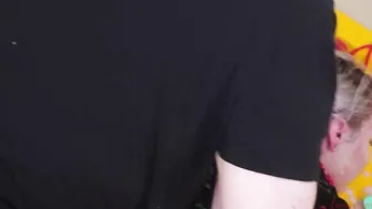 Dominated Submissive Bimbo Throating Cock