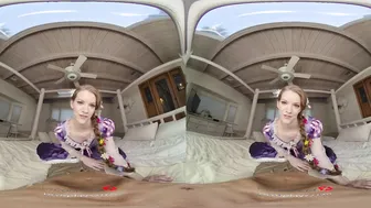 Teenagers Red Haired Princess RAPUNZEL Craves for Gigantic Dick VR Porn
