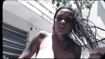 TEASER | Evelyn Buarque and AqueleMario cumming delicious during a hose shower