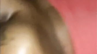Horny Bitch Eats Whip Cream off Snatch than Creams on Cock