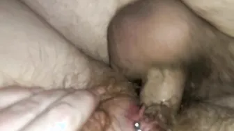 Pounding my Bushy Snatch on the Couch