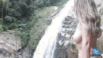 Mike and his Friend Fucking a Sensual Slender women inside the Woods Flavias Debut Trailer