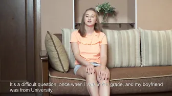 18 Yo on defloration Mila Utkina showing hymen