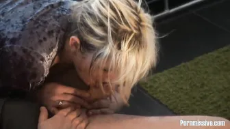 Jealous chubby Bitch almost crashes sex party