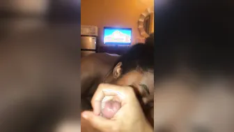 Black Mistress give Sloppy BLOWJOB