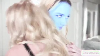 Goddess witch has oral and asslicking three-way with ex and
