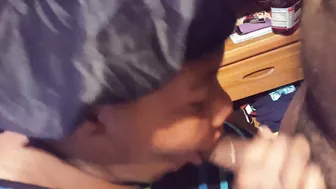 mom Blows a big black cock Properly