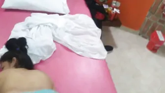 hard doggy banged until squirting over the dick