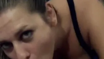 Chubby Blonde Wifey doing the sixty-nine Bj and Jizzed