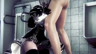 Nier Automata Animated - pov 2B boobjob oral sex and pounded - Japanese