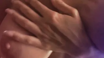 Jumping huge titted