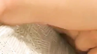 Thick Booty Hotwife milf Bends over and Finger Fucks her Leaking Twat on the Bed Doggy Style and Ejaculates Rough