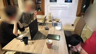 Trainee dick sucked at a business met -Alexandra Wett