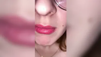 Open Mouth Gummy Swallowing. Lingerie