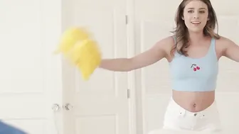 NewSensations - Adorable Slutty 18 Cheerleader Kylie Rocket Blows a Huge Dick
