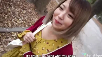 Adorable Japanese amateur interview for first porn tape into Tokyo Japan -