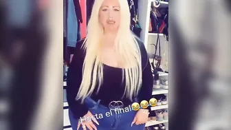 FAT BOTTOMED BLONDE HISPANIC with WIDE HIPS pt one