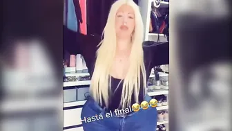 FAT BOTTOMED BLONDE HISPANIC with WIDE HIPS pt one